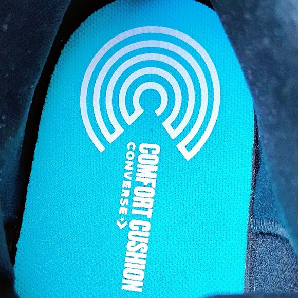 Converse Men Pro Blaze V2 Sport Luxe Faux Leather Sneaker in Classic Grey/Black - Picture 10 of 14